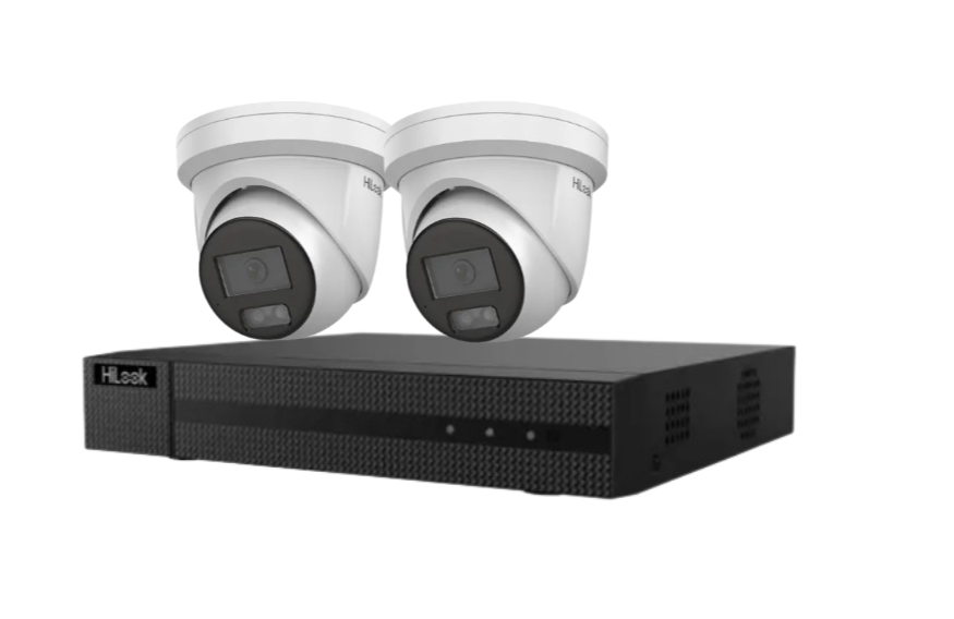 HiLook up-to 4x 6MP AI CCTV Kit with 4-Channel 4K PoE NVR and HDD – IPC-T361H-MU-AUS + HL-NVR-104MH-C/4P(B)