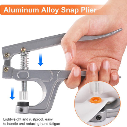 30 Pack Laundry Hooks Hanging Clips Clothes Pins Closet Hanger Organizer + Snap Button Kit with Snaps Pliers, 240 Sets Plastic Snaps for Fabric