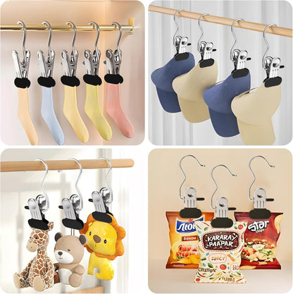 30-Piece Rotating Belt Organizer with Clips Durable Space-Saving Closet Hanger