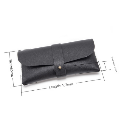 30-Piece brown Chic & Sleek PU Leather Soft Eyeglass Case - Protective Pouch for Sunglasses & Reading Glasses