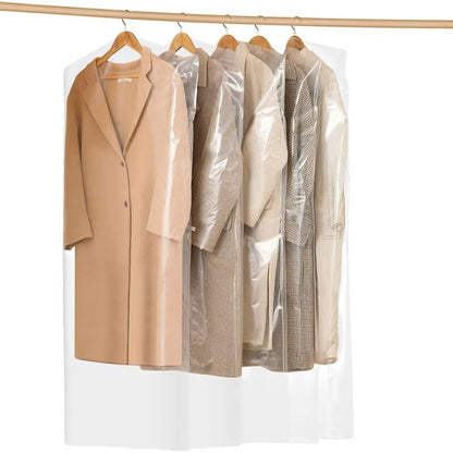 30 Pieces Garment Covers Dustproof Cover Dustproof Pouch Transparent Protective Covers For Dress Suits Coats 60 X 120 Cm