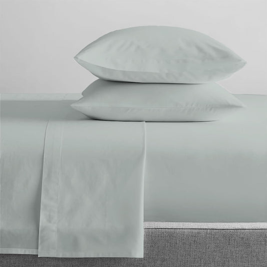 Sage green 300 thread count cotton sheet set with pillowcases