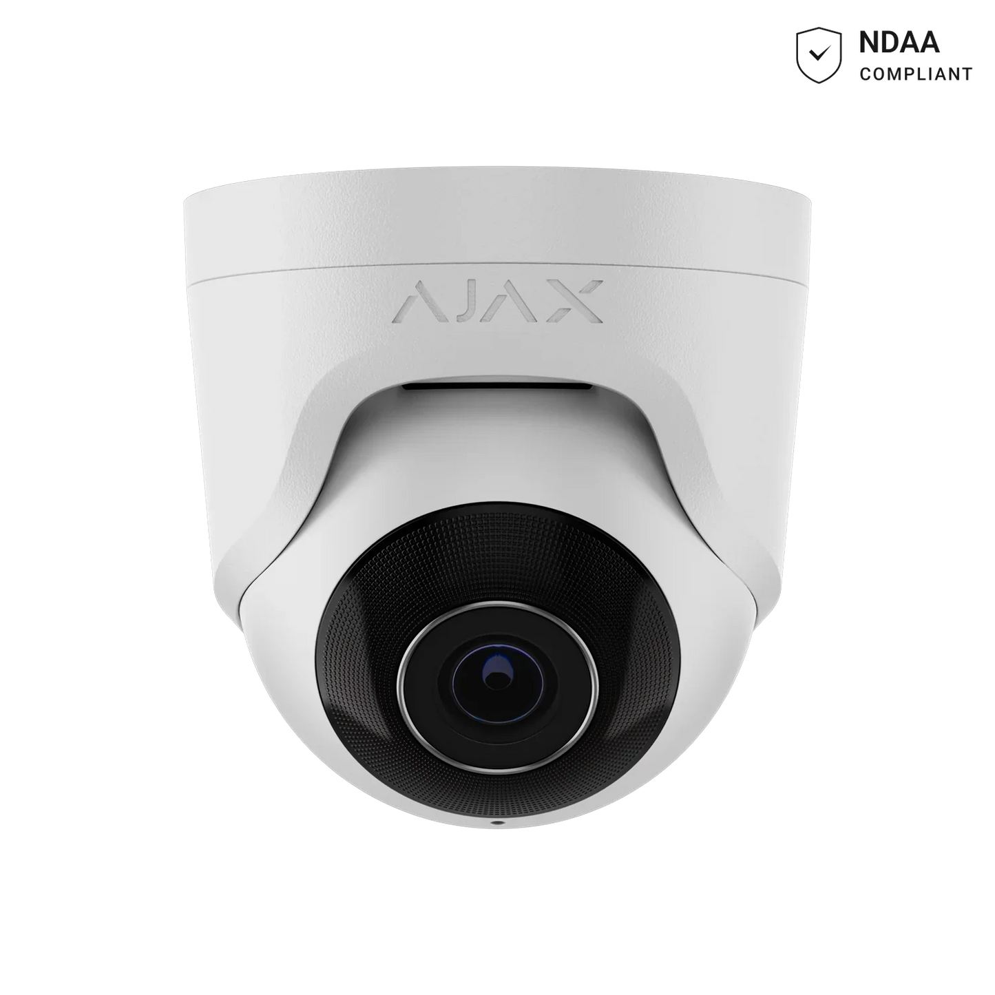 AJAX#64923 Ajax 5MP 2.8mm Turret IP Security Camera – White / Black
