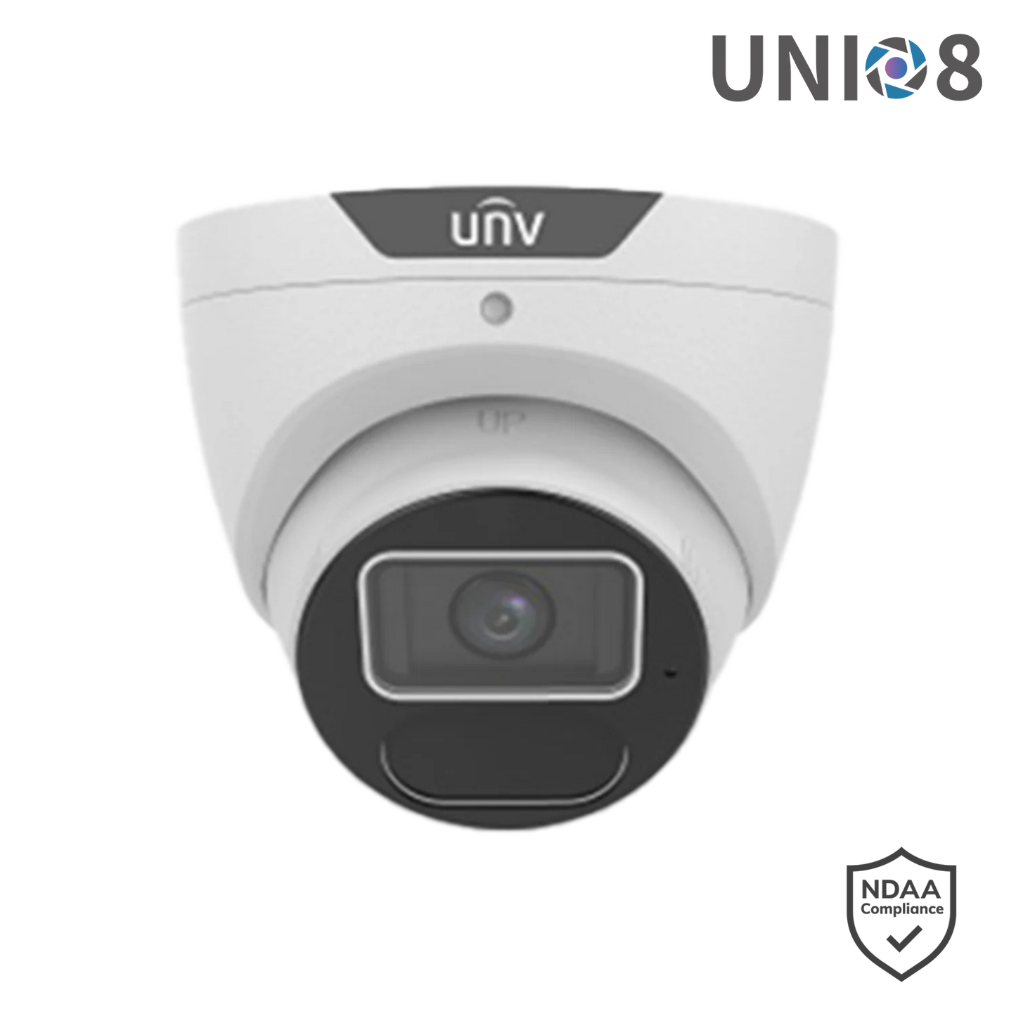 Uniview IPC3618SS‑ADF28K‑I1 8MP LightHunter Fixed IR Turret Network Camera – 4K Ultra HD, 40 m Smart IR, Intelligent Perimeter & Crowd Monitoring, PRIME Series, UNI *