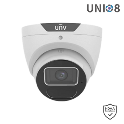 Uniview IPC3618SS‑ADF28K‑I1 8MP LightHunter Fixed IR Turret Network Camera – 4K Ultra HD, 40 m Smart IR, Intelligent Perimeter & Crowd Monitoring, PRIME Series, UNI *
