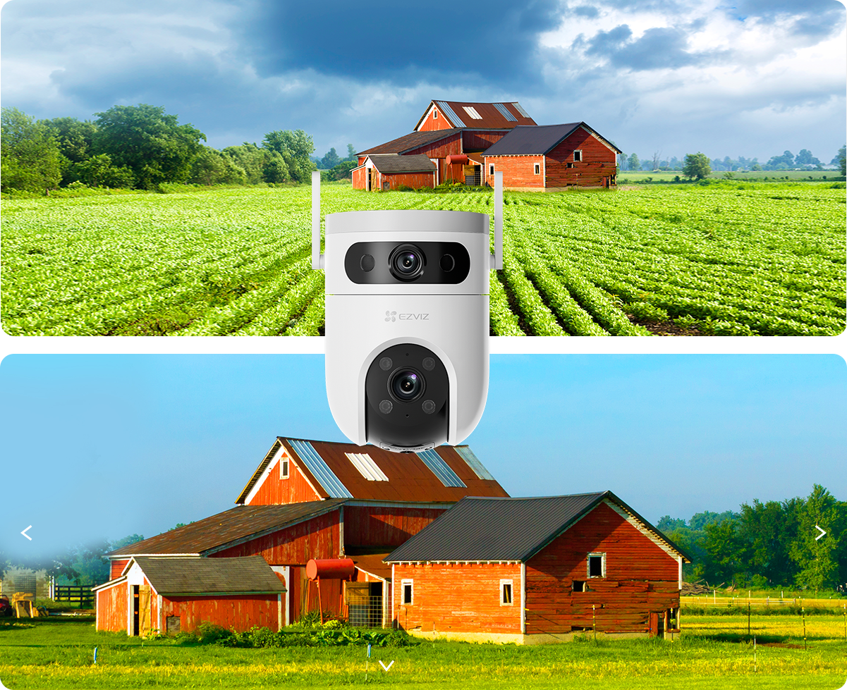 EZVIZ H9c Dual 2K Dual-Lens Pan & Tilt Wi-Fi Camera – Smart All-Round Home Security with AI Detection – Dual‑Lens 360°