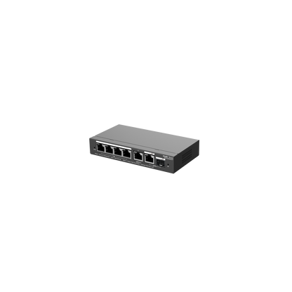 RG-ES206GS-P 6-Port Gigabit Smart Cloud Managed PoE Switch – 4 PoE+ Ports, Fanless, Ideal for Enterprise, Surveillance & Hospitality Networks