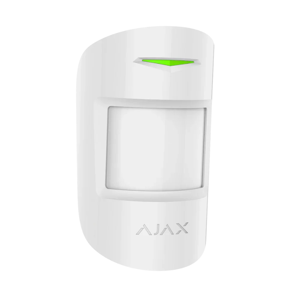 AJAX#30655 Ajax MotionProtect Jeweller Wireless PIR Motion Detector – White / Black | Indoor Motion Sensor