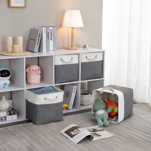 33 Pack Storage Basket Cube for Clothes and Toys, 33x33x33 cm