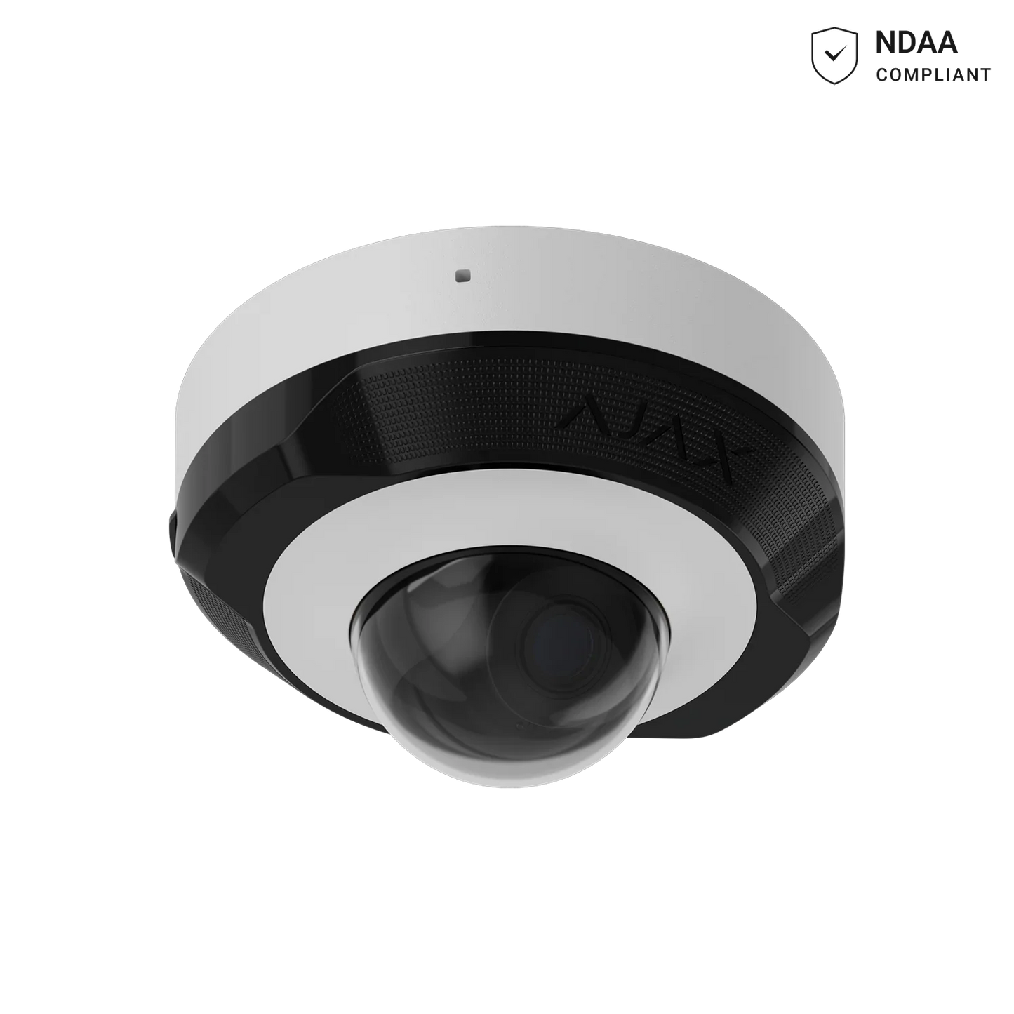AJAX#76018 Ajax 5MP 2.8mm Mini Dome IP Security Camera – White / Black