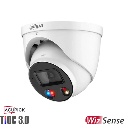NEW* Dahua TIOC 3.0 Advanced IPC-HDW3849H-AS-PV-ANZ-S2 Dahua 8MP AI Active Deterrence Full color Night Vision IP Turret CCTV Camera with ACUPICK