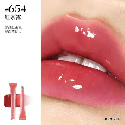 JOOCYEE Crystal Clear Lip Gloss | Ice Transparent Shine Lip Tint Gloss