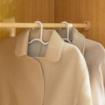 3Pcs Clothing Notched Hanger Non Slip No Marking Household Thickened Garment Coat Hanger for Bed Sheet White
