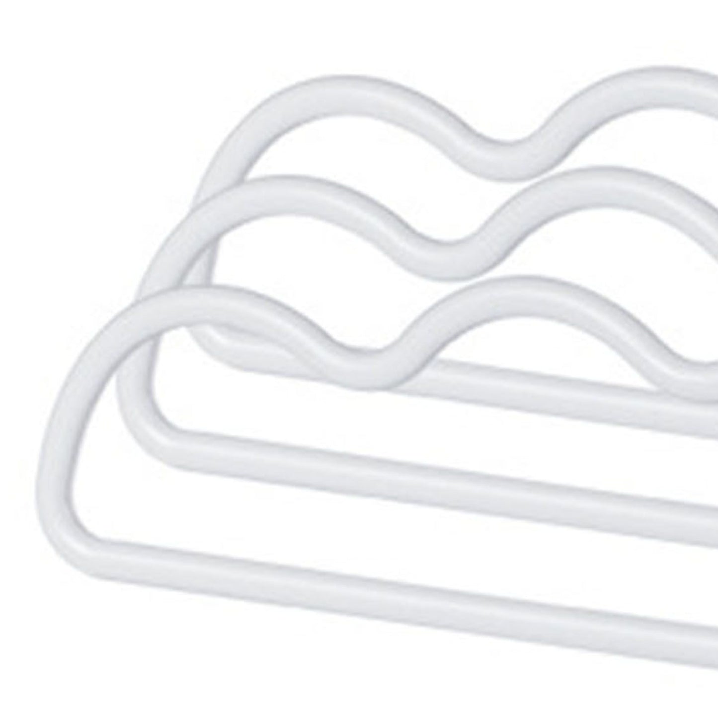3Pcs Clothing Notched Hanger Non Slip No Marking Household Thickened Garment Coat Hanger for Bed Sheet White