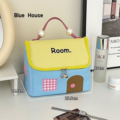 Dopamine Little House Cosmetic makeup Bag