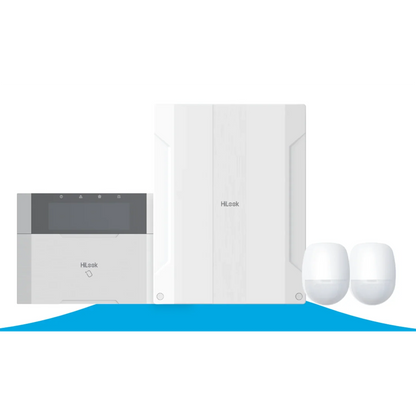 HiLook HA‑ALARM‑KIT1 AX Hybrid Pro Wired Alarm Kit – 8‑Zone Control Panel + Keypad + 2 PIRs + 3 Tags + Siren kit