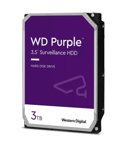 Western Digital Purple Surveillance Hard Drive 3TB WD33PURZ | 3.5-Inch SATA CMR HDD for DVR & NVR Security Systems