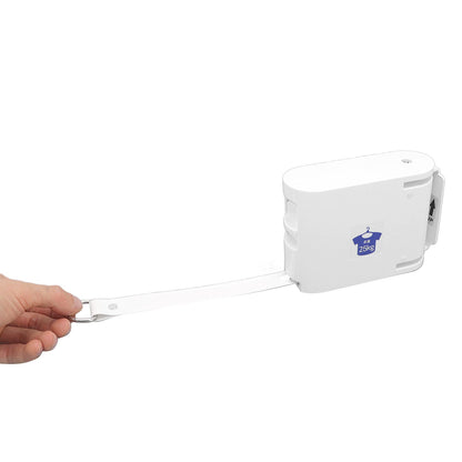 4.2m Thickened Retractable Clothesline Concealed Positioning Buckle Indoor Room Wall Mounted Clothes Line White