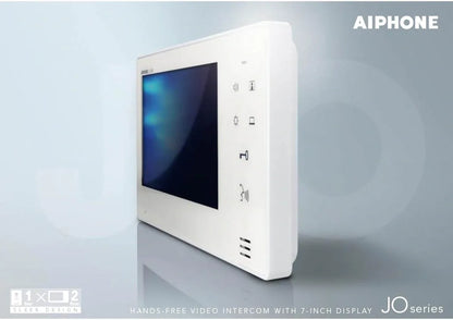 AIPHONE JOS1F JO Series Intercom Bundle – 2 Room Stations | Secure Hands-Free Video Entry Kit