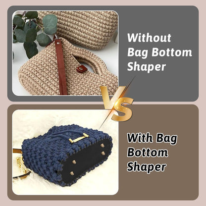 4 Pcs Black Purse Bottom for Crochet Bag Base Pu Leather Bag Bottom Base Leather Long Oval Purse Bottoms Making Supplies with Holes for DIY Crochet Bags Shoulder Bags Craft Making (Black)