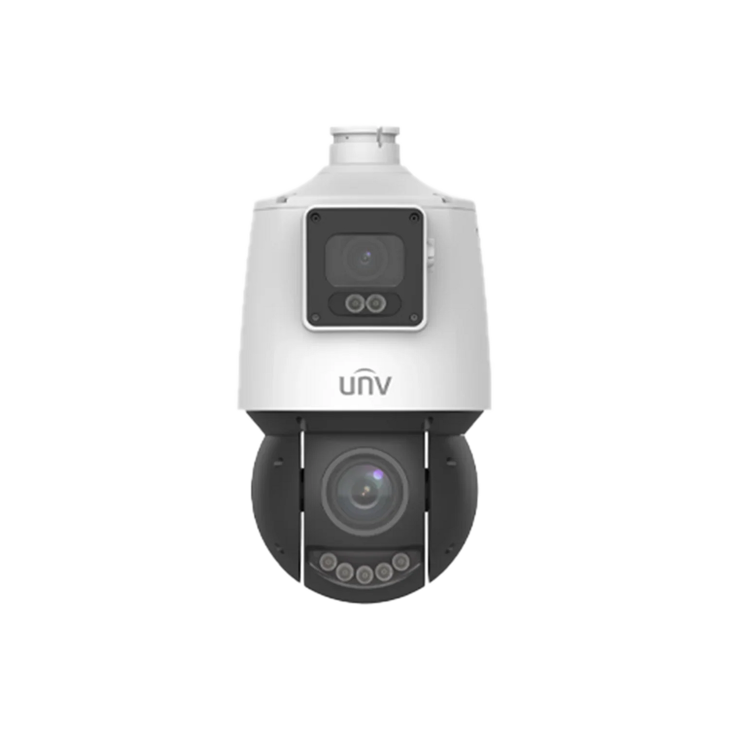 Uniview IPC94144SFW-X25-F40C 4MP + 4MP LightHunter Dual-lens Network PTZ Camera, 4.8-120mm, SD Card, WDR, IR100m, IP66, POE Prime Series