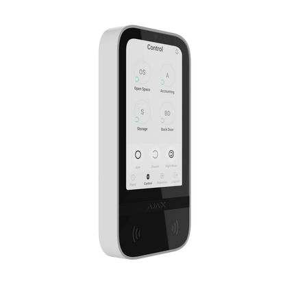 Ajax KeyPad TouchScreen Jeweller Wireless Keypad (White)- AJAX#58469