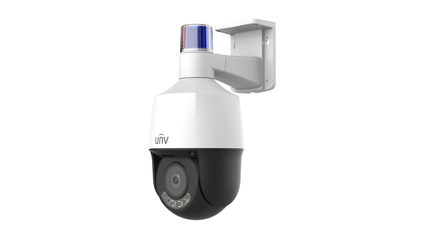 Uniview IPC6324LWH-AX5C-VG2 4MP Tri-Guard OwlView PTZ Network Camera with 5X Zoom, ColorHunter, Smart Tracking, and Built-in Audio CCTV