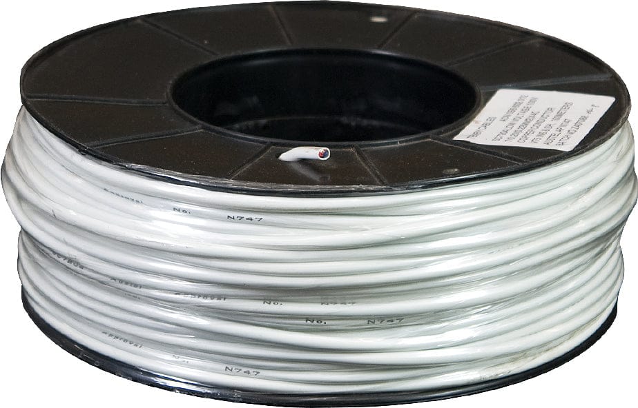 4 Core 7/0.20 Security Cable – 100m Roll | TC100200 – Garland MC74WH, ELV Rated, PVC Sheath, AS/NZS Compliant