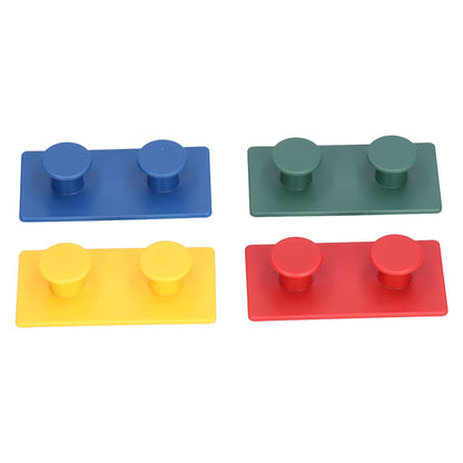 4Pcs ABS Wall Hooks Self Adhesive Clothes Coat Hook Storage Organization for Entryway Bedroom Bathroom