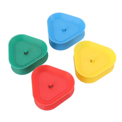 4Pcs Playing Card Holder Plastic Triangle Shaped Spring Design Hands Free Poker Card Holder