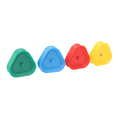 4Pcs Playing Card Holder Plastic Triangle Shaped Spring Design Hands Free Poker Card Holder