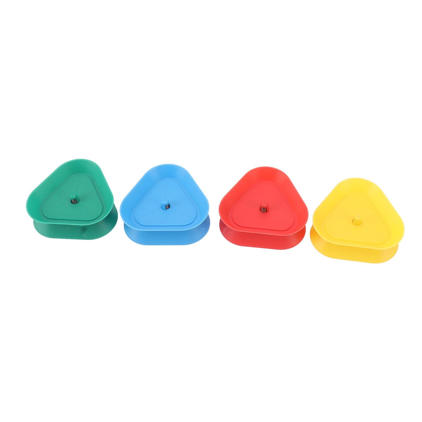 4Pcs Playing Card Holder Plastic Triangle Shaped Spring Design Hands Free Poker Card Holder