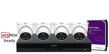 Dahua AcuPick Ready 8MP Starlight CCTV Kit – DH-IPC-HDW3867EM-S-IL-ANZ | 4/8/16 Fixed Turret Cameras + 16CH AI NVR + HDD | Advanced WizSense IP Surveillance System