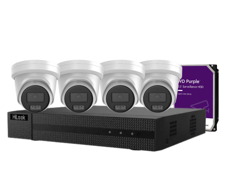 HiLook IPC-T561H-MU 6MP Hi-Color CCTV Kit with 4-Channel NVR Recorder | Full Kit with HDD | SKU: IPC-T561H-MU-KIT