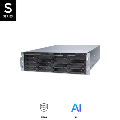 NR9682-V3 64-Channel 16-Bay Network Video Recorder Server | VSS Pro Inside | RAID 0/1/5/6/10/50/60 | 920W Redundant Power | 2.5GbE Dual LAN | 8K Display