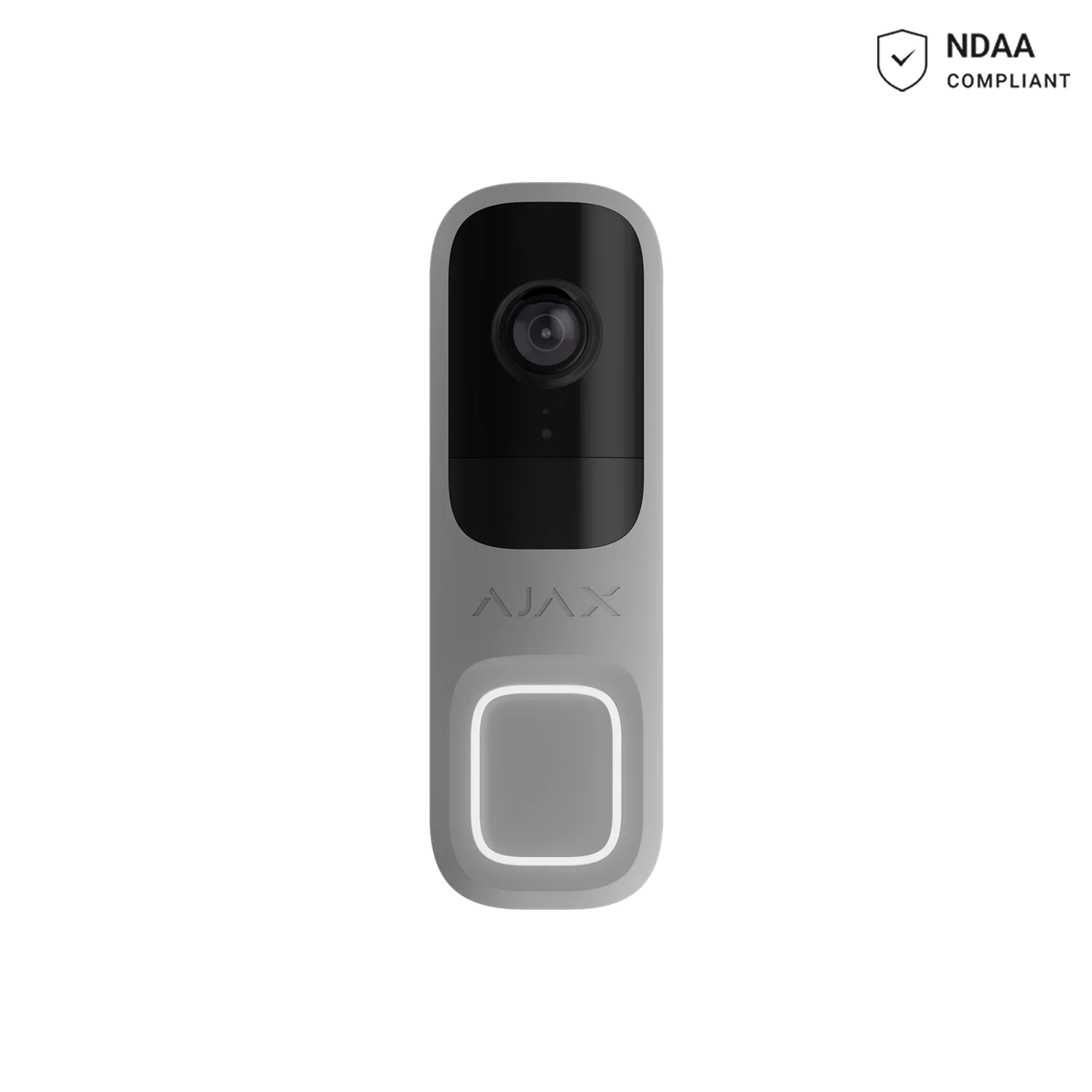 AJAX#116897 Ajax DoorBell Smart Video Doorbell with AI Detection – White / Grey / Graphite / Black