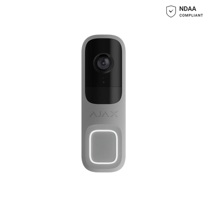 AJAX#116897 Ajax DoorBell Smart Video Doorbell with AI Detection – White / Grey / Graphite / Black