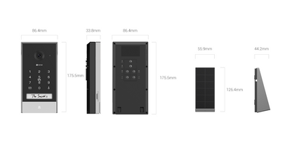 EZVIZ EP7 Smart Home Video Doorphone | Solar-Powered, 2K Video, Wi-Fi Connectivity | Easy Remote Unlock &amp; 7” Touchscreen
