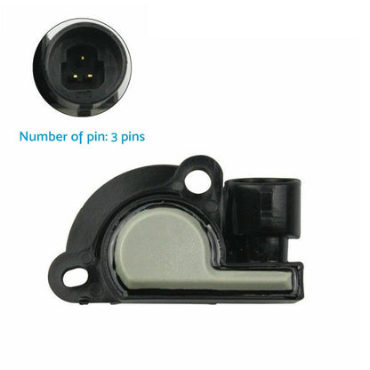 Throttle position sensor with 3-pin connector and mounting bracket