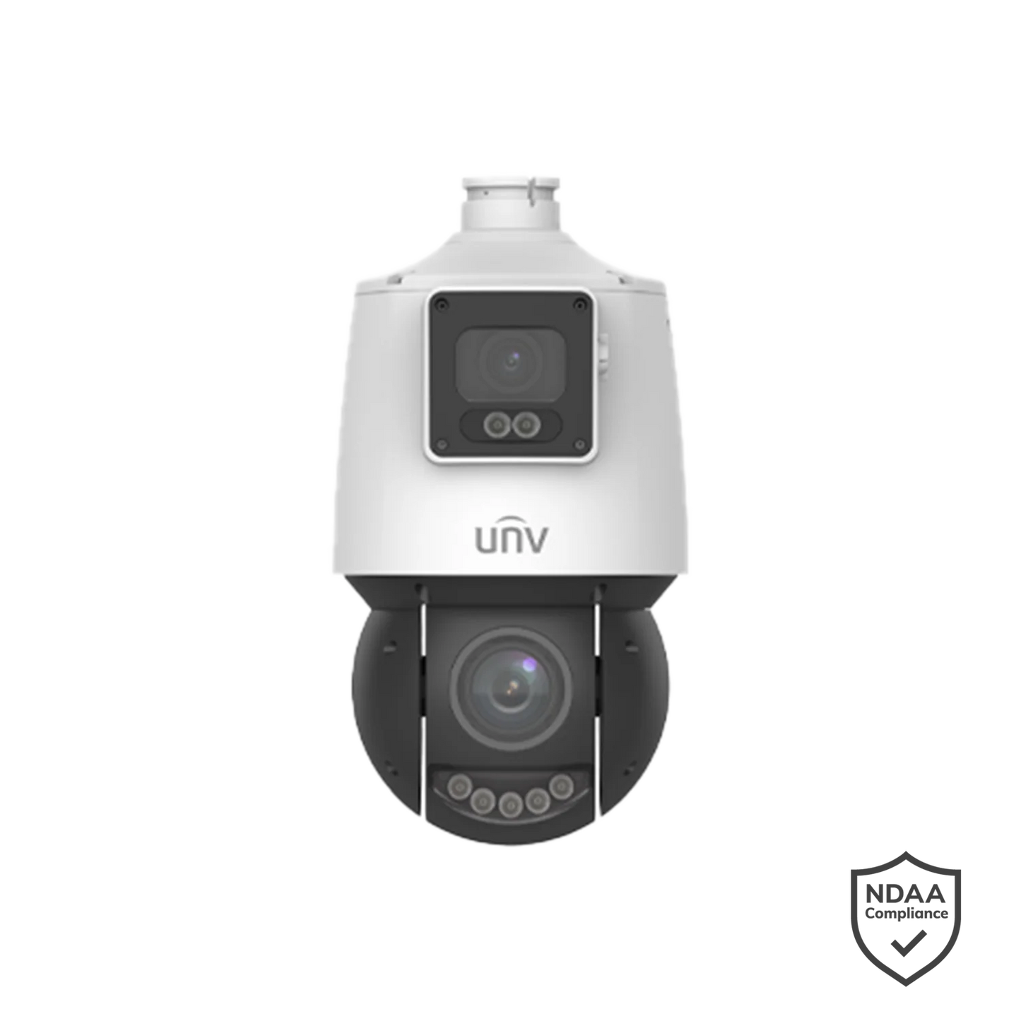 Uniview IPC94144SFW-X25-F40C 4MP + 4MP LightHunter Dual-lens Network PTZ Camera, 4.8-120mm, SD Card, WDR, IR100m, IP66, POE Prime Series