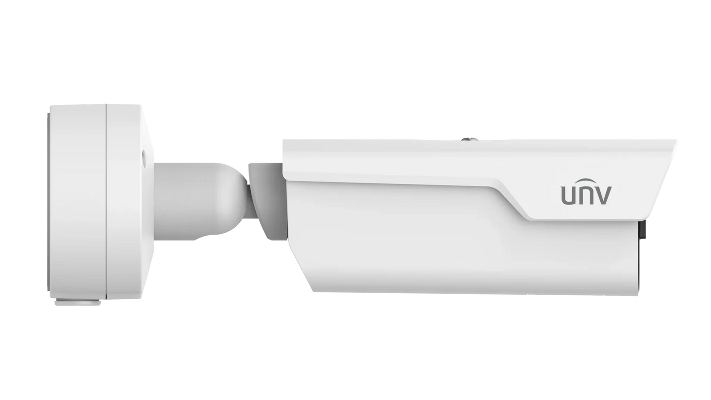 Uniview PKC2641-Z80-IR-P | 4MP LPR Bullet Camera with 8–32mm Motorised Lens, IR Illumination, 60fps, License Plate Recognition, PoE, IP67, IK10 ANPR