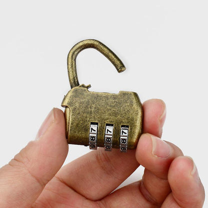 4pcs Vintage Mini Padlock - Diary & Luggage Combo Lock Set