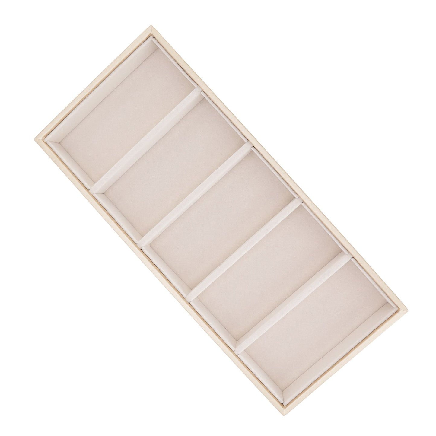 5 Grid Glasses Case Multifunction Space Saving 5 Slot Sunglasses Holder Storage Box Beige