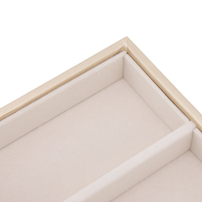 5 Grid Glasses Case Multifunction Space Saving 5 Slot Sunglasses Holder Storage Box Beige