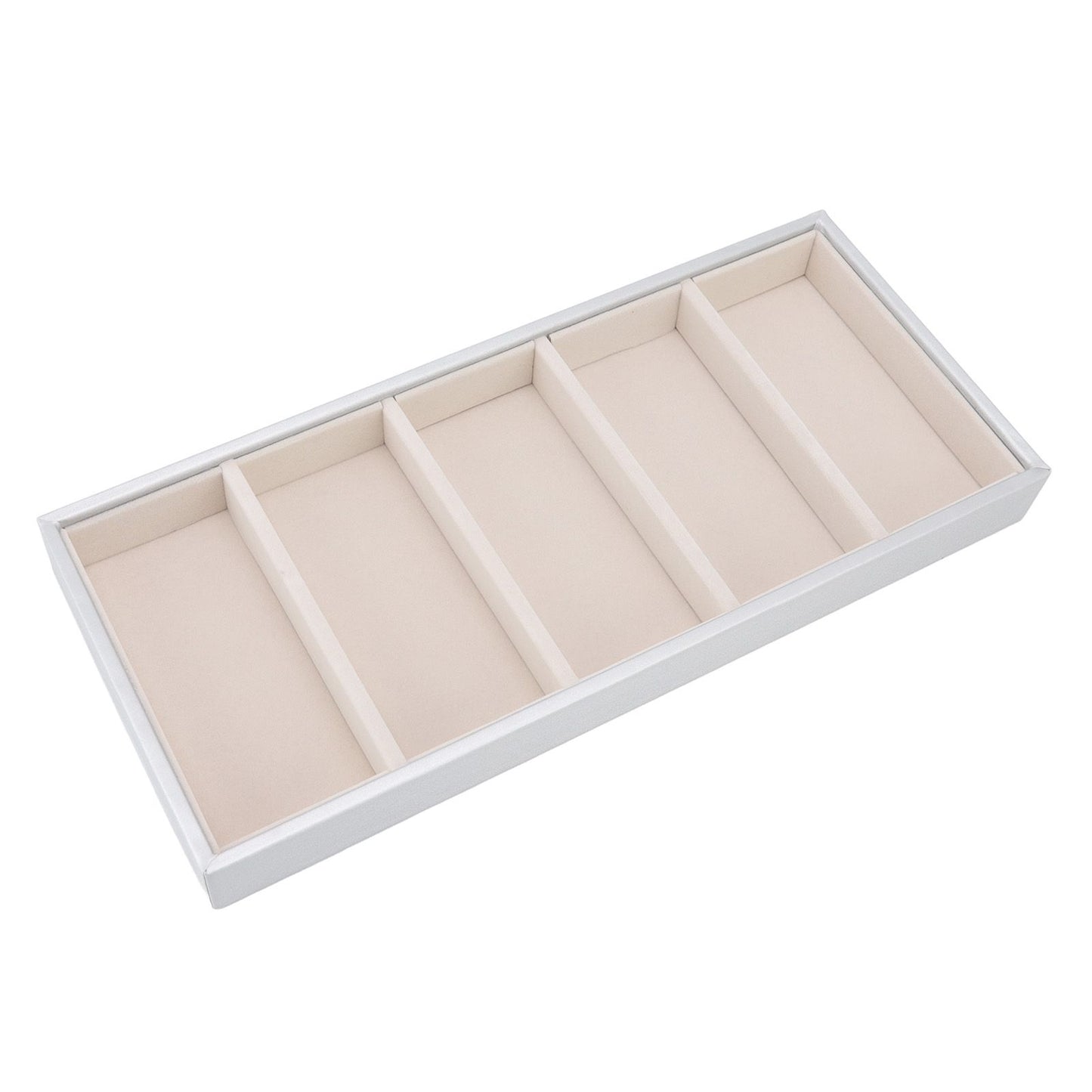 5 Grid Glasses Case Multifunction Space Saving 5 Slot Sunglasses Holder Storage Box Silver Gray
