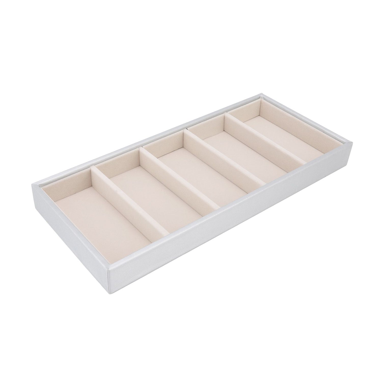 5 Grid Glasses Case Multifunction Space Saving 5 Slot Sunglasses Holder Storage Box Silver Gray
