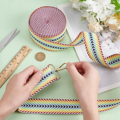 5 Yards Polycotton Jacquard Arrow Ribbon Clothes Accessories Olive 1-1/2 inch(38mm)