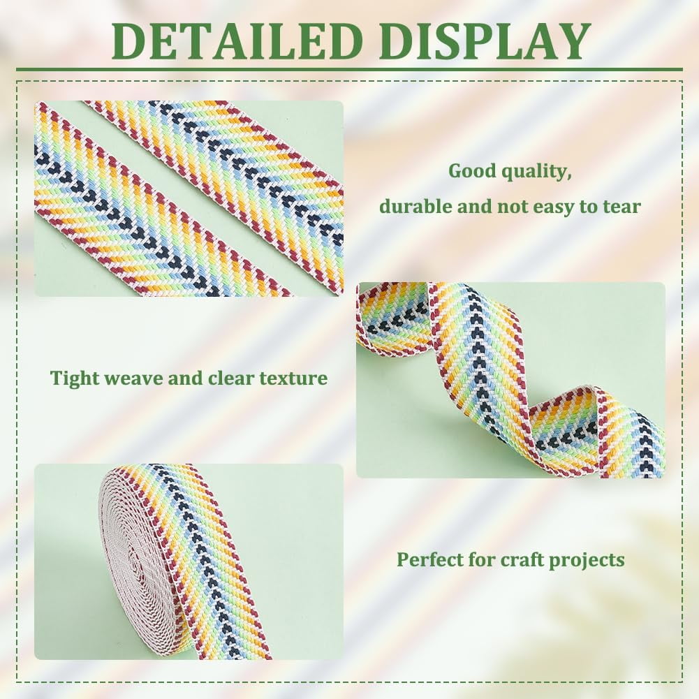 5 Yards Polycotton Jacquard Arrow Ribbon Clothes Accessories Olive 1-1/2 inch(38mm)