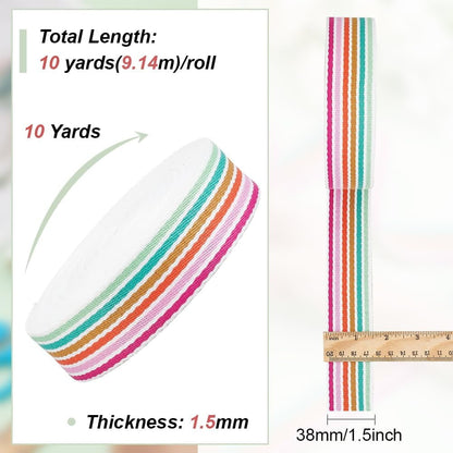 5 Yards Polycotton Jacquard Arrow Ribbon Clothes Accessories Olive 1-1/2 inch(38mm)