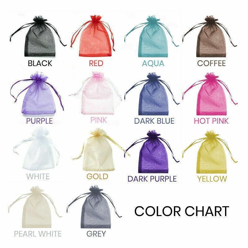 50PCS Organza Bag Sheer Bags Jewellery Wedding Candy Packaging Sheer Bags 10*15 cm - Fruit Green/50PCS